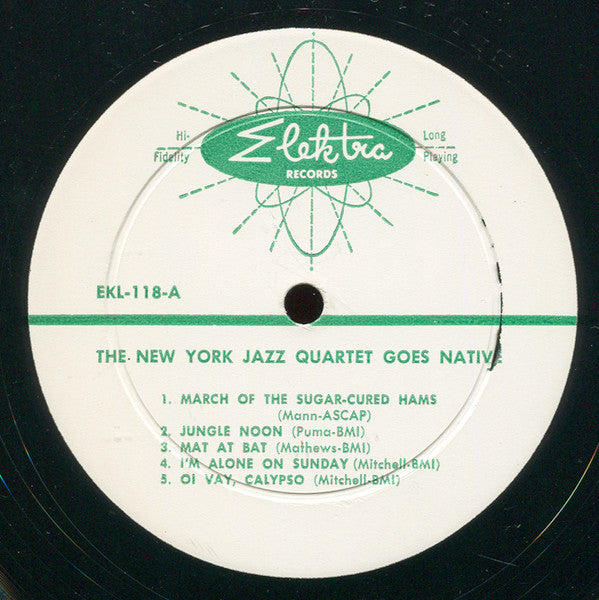 New York Quartet : New York Jazz Quartet Goes Native (LP, Album, Mono)