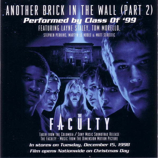 Class Of '99 : Another Brick In The Wall (Part 2) (CD, Single, Promo)