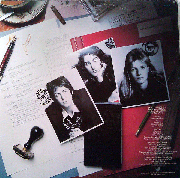 Paul McCartney & Wings* : Band On The Run (LP, Album)