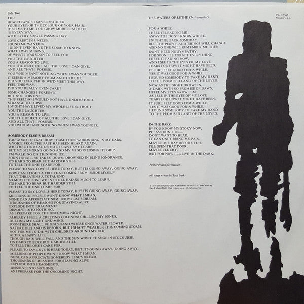 Tony Banks : A Curious Feeling (LP, Album, Promo, 56 )