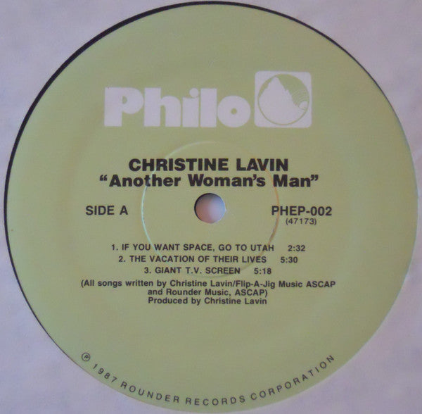Christine Lavin : Another Woman's Man (12", EP)
