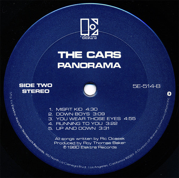 The Cars : Panorama (LP, Album, Club, Pit)