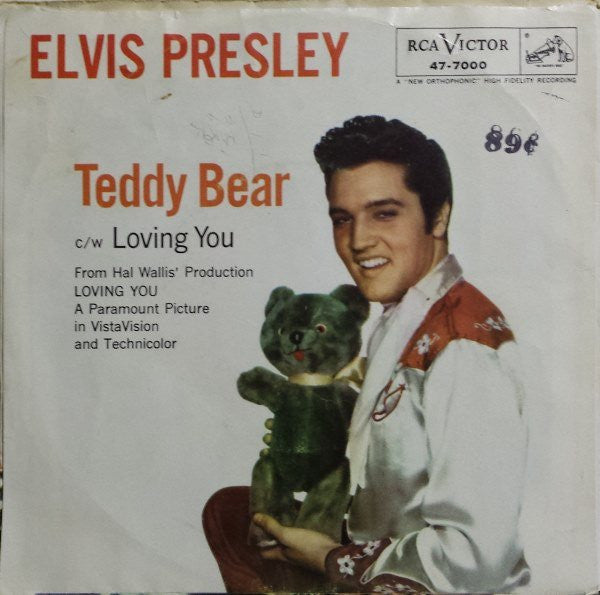 Elvis Presley With The Jordanaires : Loving You / (Let Me Be Your) Teddy Bear (7", Single, Hol)