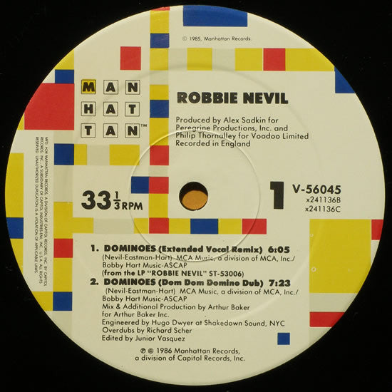 Robbie Nevil : Dominoes (12")