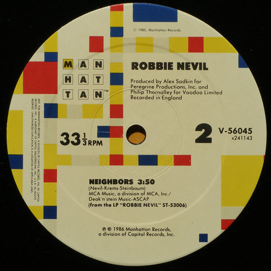 Robbie Nevil : Dominoes (12")