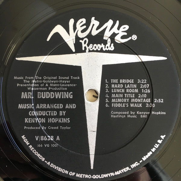 Kenyon Hopkins : Mister Buddwing (Music From The Original Soundtrack) (LP, Album, Mono)