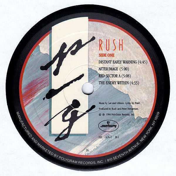 Rush : Grace Under Pressure (LP, Album, 26 )