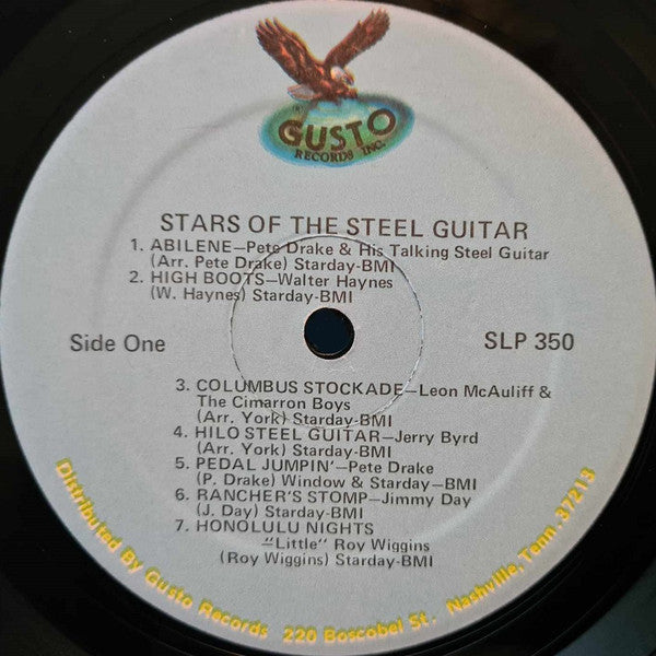 Various : Stars Of The Steel Guitar (LP, Comp, RE, Blu)