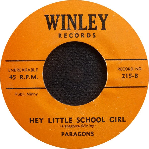 Paragons* : Florence / Hey Little School Girl (7", Styrene)