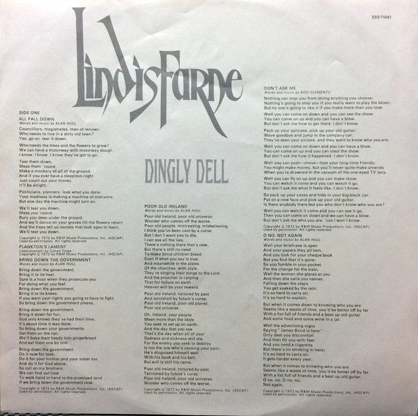 Lindisfarne : Dingly Dell (LP, Album, Promo, Pit)