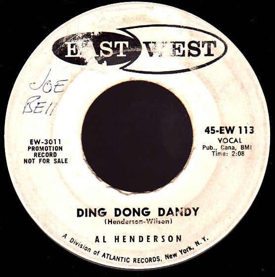 Al Henderson : Ding Dong Dandy / Mary Jane (7", Single, Promo)