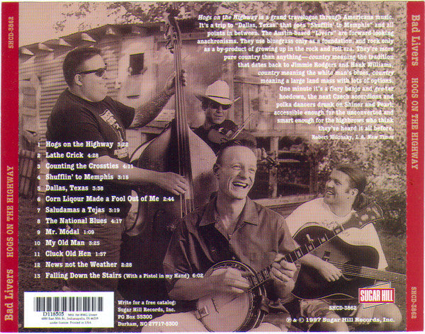 Bad Livers : Hogs On The Highway (CD, Album, Club)