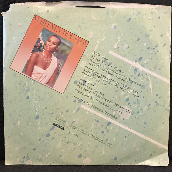 Whitney Houston : How Will I Know (7", Single, Styrene, Ind)