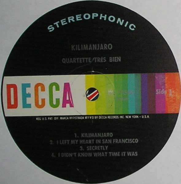 Quartette Trés Bien : Kilimanjaro (LP, Album, RE)