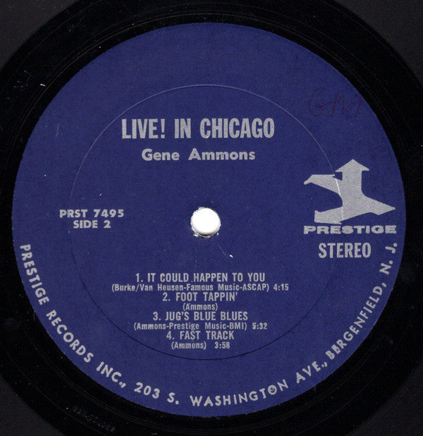 Gene Ammons : Live! In Chicago (LP, Album)