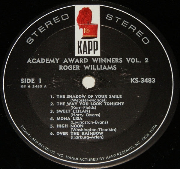 Roger Williams (2) : Academy Award Winners Vol. 2 (LP)