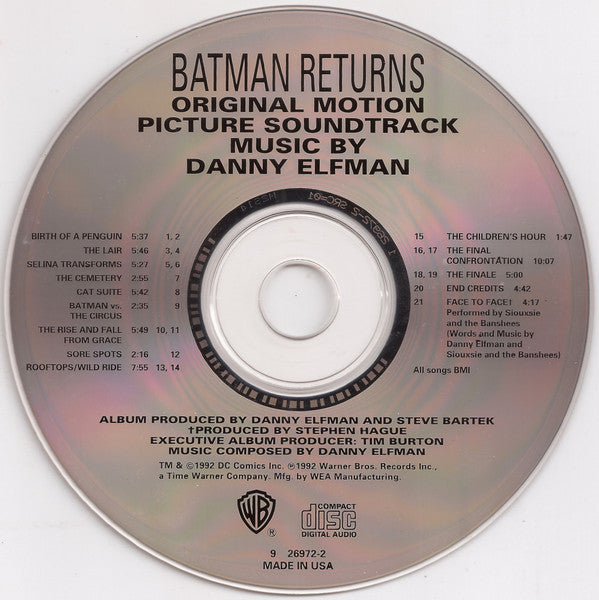 Danny Elfman : Batman Returns (Original Motion Picture Soundtrack) (CD, Album)