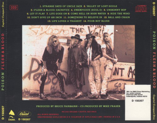 Poison (3) : Flesh & Blood (CD, Album, Club)