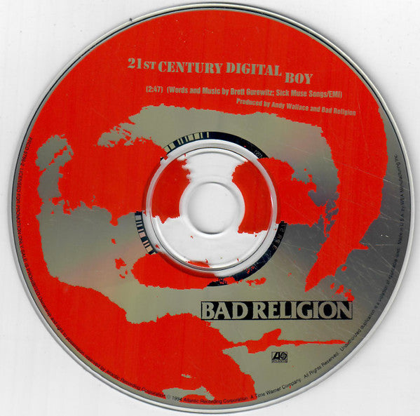 Bad Religion : 21st Century (Digital Boy) (CD, Single, Promo)