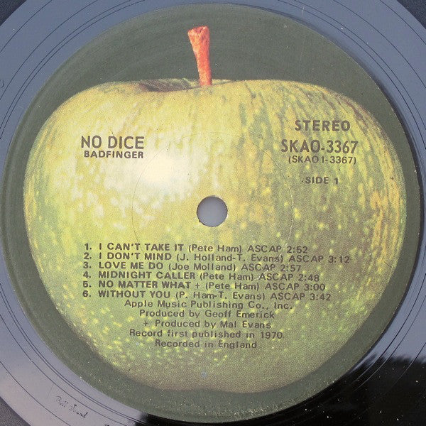 Badfinger : No Dice (LP, Album, 1st)