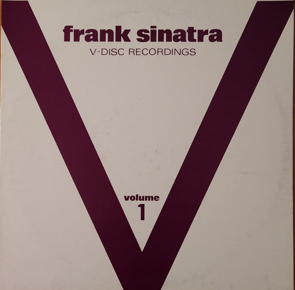 Frank Sinatra : The V-Disc Recordings Volume 1 (LP, Comp, Mono)