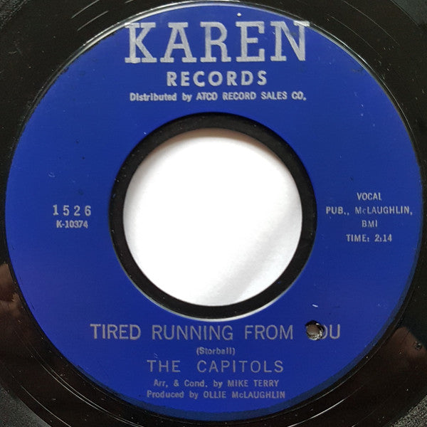 The Capitols : We Got A Thing That's In The Groove / Tired Running From You (7", Single, Styrene)