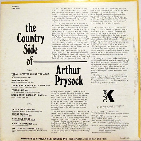 Arthur Prysock : The Country Side Of (LP, Album)