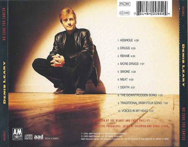 Denis Leary : No Cure For Cancer (CD, Album, Promo)