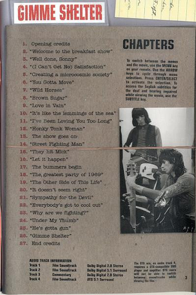 The Rolling Stones : Gimme Shelter (DVD-V, RE, RP, Multichannel, NTSC)