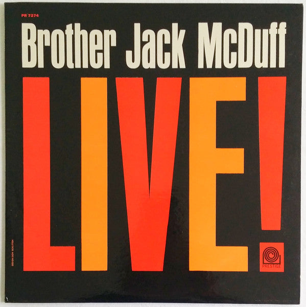 Brother Jack McDuff : Live! (LP, Mono)
