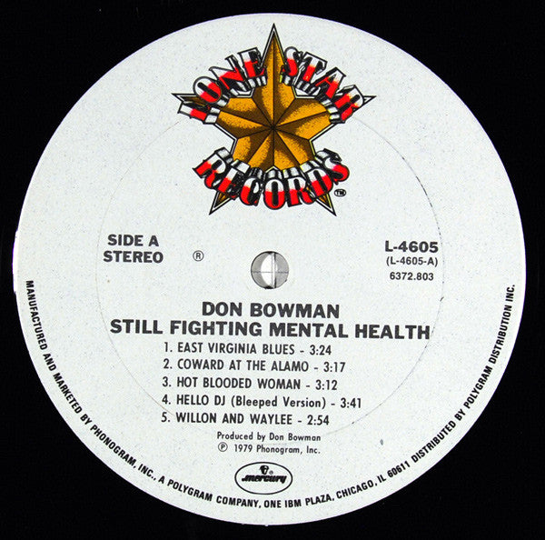 Don Bowman : Still Fighting Mental Health (LP)
