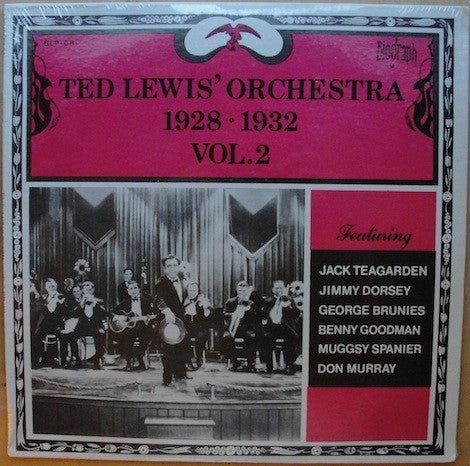 Ted Lewis' Orchestra* : Ted Lewis' Orchestra 1928-1932 Vol. 2 (LP, Comp, Mono)