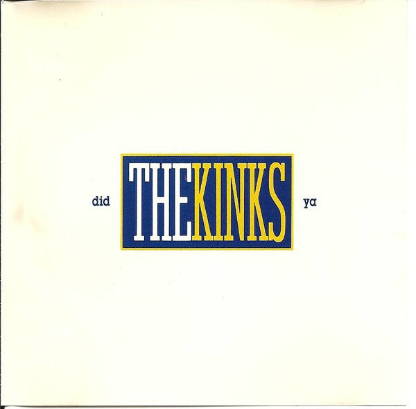 The Kinks : Did Ya (CD, EP)