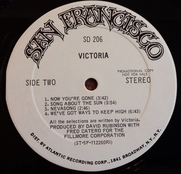 Victoria Domagalski : Victoria (LP, Album, Promo)