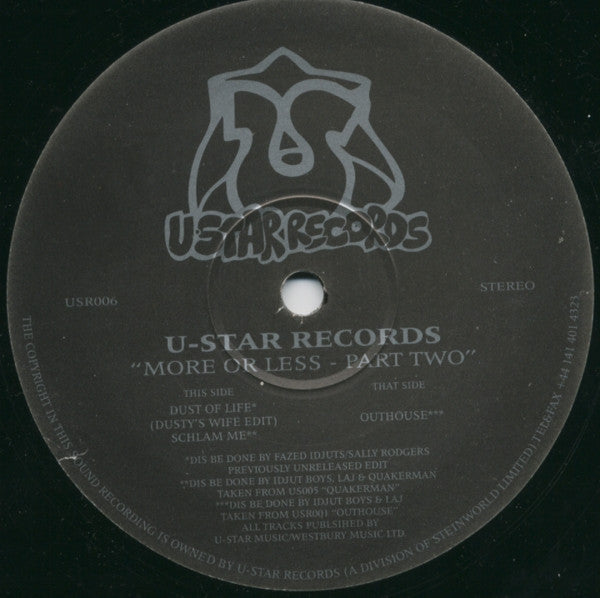 Various : More Or Less - Part Two (12", Comp)