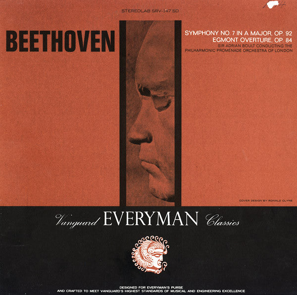 Ludwig van Beethoven - Sir Adrian Boult, The Philharmonic Promenade Orchestra : Symphony No. 7 In A Major, Op. 92 / Egmont Overture, Op. 94 (LP, Album)