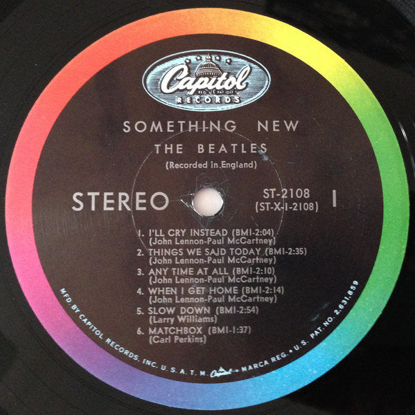 The Beatles : Something New (LP, Album, Scr)