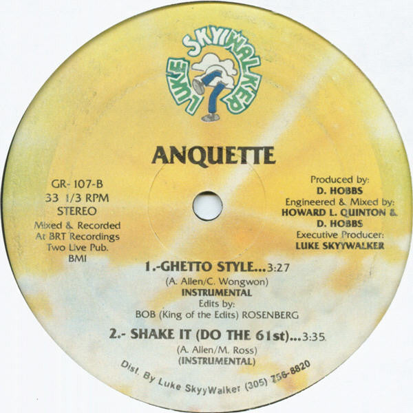 Anquette : Ghetto Style... (12")