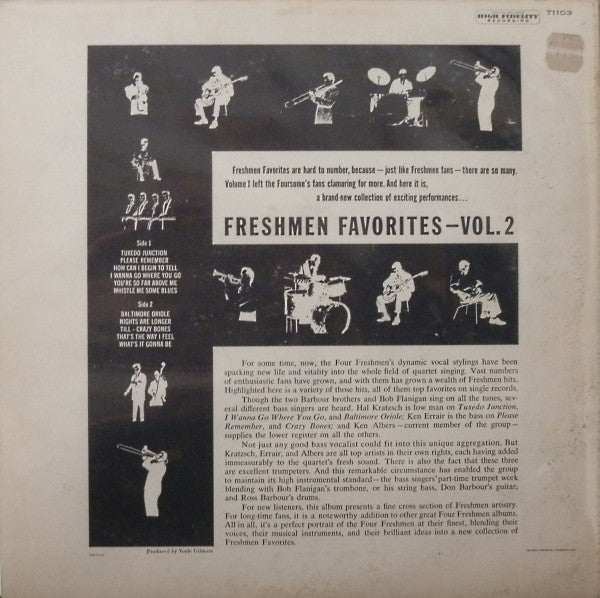 The Four Freshmen : Freshmen Favorites Vol. 2 (LP, Comp, Mono, Scr)