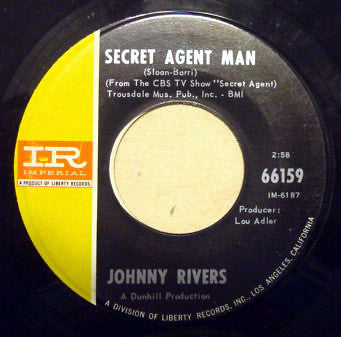 Johnny Rivers : Secret Agent Man / You Dig (7", Single)