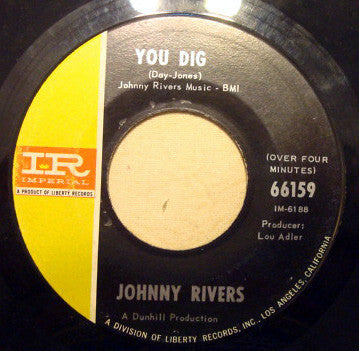 Johnny Rivers : Secret Agent Man / You Dig (7", Single)