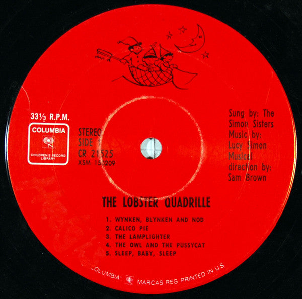 The Simon Sisters : The Simon Sisters Sing The Lobster Quadrille And Other Songs For Children (LP, Red)