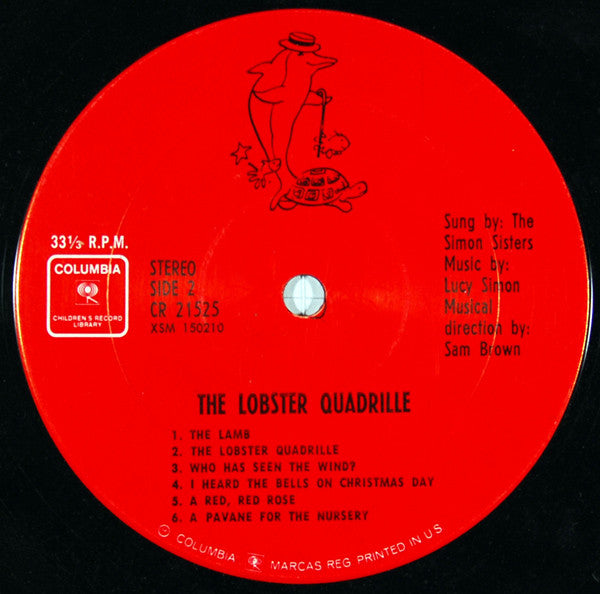 The Simon Sisters : The Simon Sisters Sing The Lobster Quadrille And Other Songs For Children (LP, Red)
