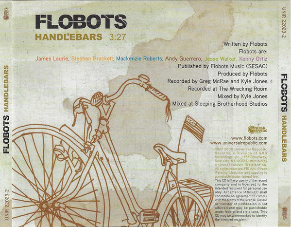 Flobots : Handlebars (CD, Single, Promo)