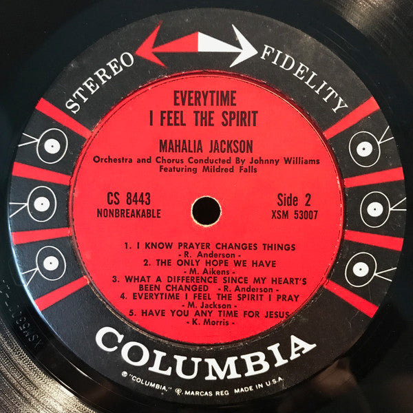 Mahalia Jackson : Everytime I Feel The Spirit (LP, Album)