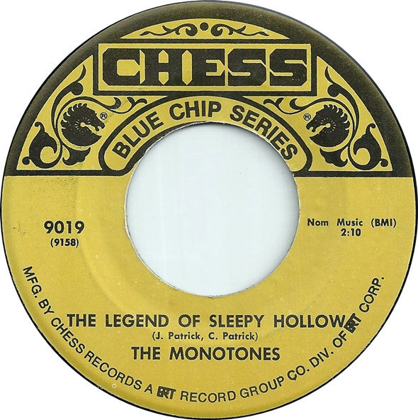The Monotones : Book Of Love / The Legend Of Sleepy Hollow (7", RE)