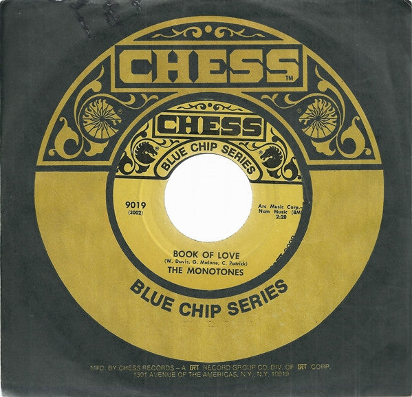 The Monotones : Book Of Love / The Legend Of Sleepy Hollow (7", RE)