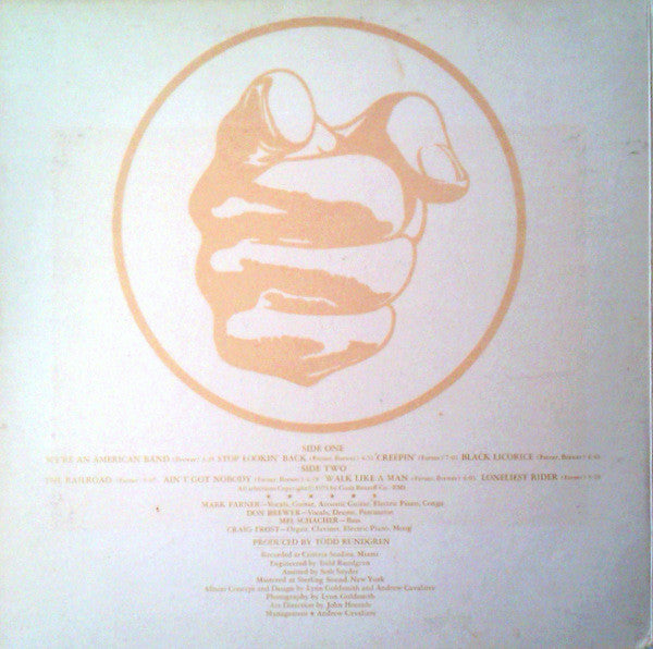 Grand Funk Railroad : We're An American Band (LP, Album, Win)