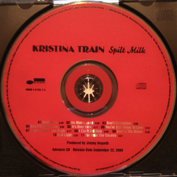 Kristina Train : Spilt Milk (CD, Advance, Album, Promo)