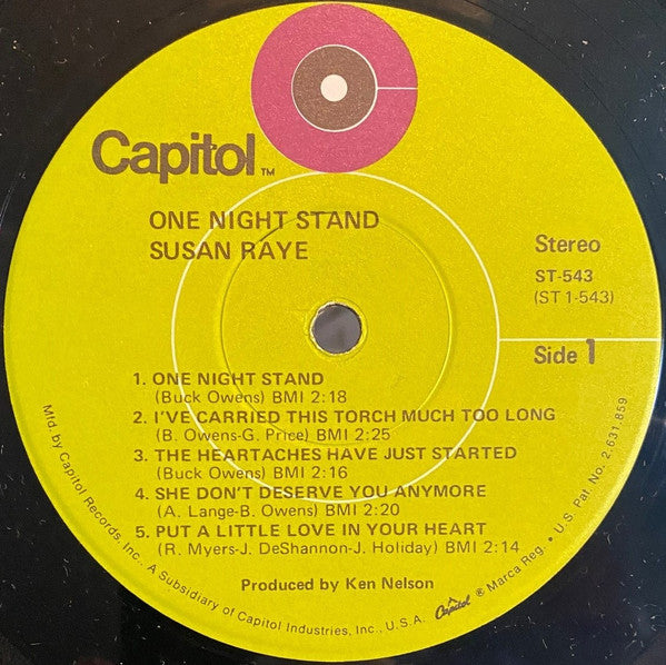 Susan Raye : One Night Stand (LP, Album)